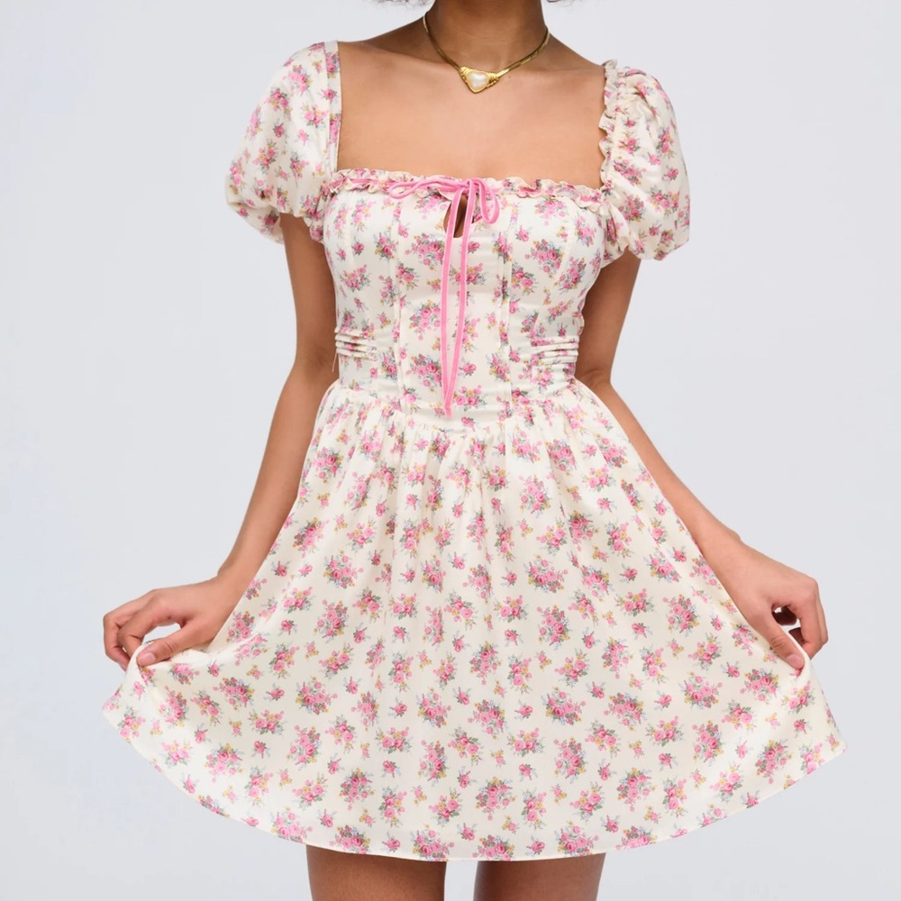 NWT For Love & Lemons Etienne Mini Dress S